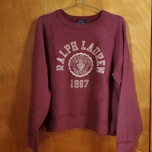 Polo Ralph Lauren Aubergine College Sweatshirt